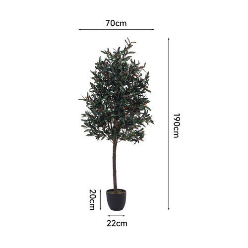 6ft large artificial - 6ft, olive